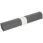 A roll of DEISS 94028 garbage bags (600x800x0.05 mm, gray, 25 pieces) from EMIL DEISS KG is secured with a white paper band and depicted against a simple light background.