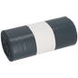 A rolled-up EMIL DEISS KG (GmbH + Co.) DEISS 94118 film roll in gray (500+400x1200x0.05 mm, 20 pieces), with a plain white paper band in the middle, stands on a white background.