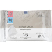 Pack (4 pieces) Perineal gloves by Abena Re-Seller GmbH: dermatologically tested, vegan, dye and perfume-free, with protective barrier protection - ideal for perineal care, suitable for sensitive skin.