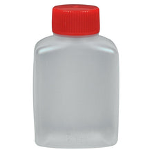 The Abena Re-Seller GmbH soybean container is a small, clear container with a wide body and a red screw-top lid, ideal for storing soybeans, pictured against a plain white background.