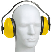 On the head of a white mannequin is the Thor earplug (yellow, 27 dB, 812510) from Abena Re-Seller GmbH, which was developed for hearing protection. Available in boxes of 40.