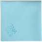 A light blue ENA Ultra Tex PU cloth (38x37 cm) from Abena Re-Seller GmbH with a serrated edge, care symbols, and the inscription "FNA Ultra Tex" at the bottom left - perfect for streak-free cleaning.