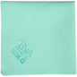 The ENA Ultra Tex PU cloth from Abena Re-Seller GmbH is a light green 38x37 cm microfiber cleaning cloth with zigzag edges, printed care symbols, and "ENA Ultra Tex" in the corner - perfect for streak-free cleaning.