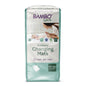 A 10-pack of Bambo Nature changing pads, 60x60 cm with super absorber from Abena Re-Seller GmbH is marked with eco-friendly symbols on the packaging.