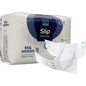 Pictured is a pack of ABENA Slip Premium from Abena Re-Seller GmbH with an unfolded slip in the foreground. The pack contains 21 medium-sized slips for reliable incontinence care.