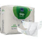 A pack of ABENA Slip Premium adult diapers from Abena Re-Seller GmbH, size large, 26 pieces per pack. An unfolded diaper is depicted in front of the green-blue packaging with visible product details.