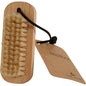 The ENA Living nail brush, beech (24 pieces) from Abena Re-Seller GmbH features stiff bristles, a brown cord loop, and a "NAILBRUSH" tag - ideal for nail care and cleaning nails.