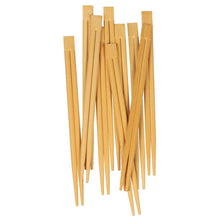 A set of Abena Re-Seller GmbH chopsticks, bamboo, unpackaged (100 pieces) is scattered in overlapping pairs. The light brown chopsticks have flat, angular ends and are an eco-friendly choice when unpackaged.