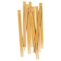 A set of Abena Re-Seller GmbH chopsticks, bamboo, unpackaged (100 pieces) is scattered in overlapping pairs. The light brown chopsticks have flat, angular ends and are an eco-friendly choice when unpackaged.