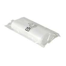 A roll of Abena Re-Seller GmbH Bin Line Bags 15 L (445x540 mm, 10 my, white, LLDPE) with 20 bags per roll, packed in transparent foil and the inscription "Bin 123" on the front.