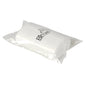 A transparent plastic packaging from Abena Re-Seller GmbH contains a roll of 20 white Bin Line bags 20 L (385x775 mm, 10 my LLDPE), which are sealed in the packaging and depicted on a plain white background.