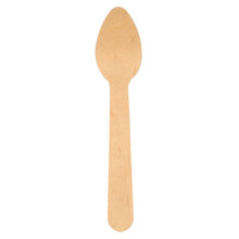 The 11 cm long wooden coffee spoon from Abena Re-Seller GmbH (pack of 100 pieces) scores with a simple design, is environmentally friendly and biodegradable, and was photographed on a white background.