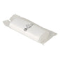 A roll with 20 white Bin Line bags 40 L (600x900 mm, 10 my LLDPE) from Abena Re-Seller GmbH, in a transparent plastic packaging with the print "Bin Lin" and a garbage bin image on the outside.