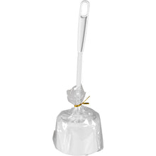 The Abena Re-Seller GmbH WC set in White/White (box with 12 packs) - practical toilet brushes with long handle, hygienically packed, ideal for any bathroom.