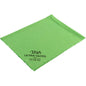 The ENA Ultra Gloss window cloth from Abena Re-Seller GmbH, Green 40x40 cm, Pack (5 pieces), features ribbed edges and printed care symbols - perfect for window cleaning and streak-free windows.