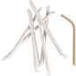 A pack (250 pieces) of 24 cm long, individually wrapped brown paper drinking straws (ø 6 mm) from Abena Re-Seller GmbH lies on a white background.
