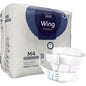 Pictured is a pack of ABENA Wing Premium by Abena Re-Seller GmbH with 15 medium-sized pieces and an open product at the front - for optimal comfort and protection for bladder needs.