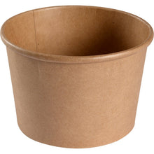 The Abena Re-Seller GmbH Bowl, 500 ml, ø 11.5 cm, Kraft/PE, Brown is a brown food packaging bowl (pack of 50) shown empty against a white background.