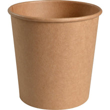 A plain, brown bowl (750 ml, ø 11.5 cm, kraft/PE) from Abena Re-Seller GmbH is shown upright and empty, with a rolled-in rim, against a white background. The disposable bowl comes in a pack of 50 and has no visible branding or markings.