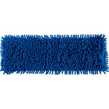 The Abena Re-Seller GmbH microfiber mop ENA Chenille is a rectangular blue mop with dense, textured microfiber strands for effective floor cleaning.