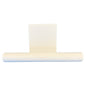 A white cylindrical suspension for Sækko Boy waste containers from Abena Re-Seller GmbH, with a flat, rectangular back, stands on a white background and serves as an environmentally friendly mounting (cardboard, 100 packs).