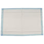 An ABENA Tissue disposable pad from Abena Re-Seller GmbH, 6-ply, 60x90 cm, blue-white, lies flat on a plain background. Pack of 25 pieces.