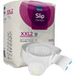 A pack of ABENA Slip Premium from Abena Re-Seller GmbH is displayed, with a partially unpacked slip in front. The purple and white pack emphasizes the size XX-Large, 10 pieces, and reliable incontinence care.