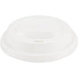 The lid for coffee cups, PP by Abena Re-Seller GmbH is a white plastic lid with a raised edge and oval drinking opening - ideal as a lid for hot beverages.