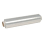 A roll of Abena Re-Seller GmbH plastic wrap, PE, unperforated, loose rolls with a cardboard core, ideal for food storage, pictured against a plain white background.