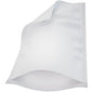 A single white Abena Re-Seller GmbH wash glove (16x23 cm, Molton Ultra Sonic) from a 50-piece pack is shown with sewn edges and a textured surface; one corner is lifted to reveal the thickness and layers.