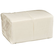 A transparent package containing 100 folded Abena Re-Seller GmbH disposable washcloths, Airlaid, 20x30 cm, white is pictured against a plain white background - ideal for body care routines.