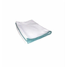 The Arcora Glass-Shine Microfiber Glass Polishing Cloth from Arcora International GmbH, in white with a green edge, is perfect for cleaning or polishing glasses. Pack (1 piece), shown folded on a white background.