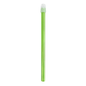A single green AMPri Dental saliva ejector with a transparent cap at one end, used during dental treatments, is presented against a white background.