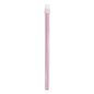 A pink dental saliva ejector with a white tip stands vertically against a plain white background, reminiscent of tools used in dental treatments. This product is the AMPri Dental saliva ejector, available in sizes 130 mm and 150 mm and in various colors.