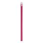 A pink AMPri Dental saliva ejector, available in sizes 130 mm and 150 mm, stands vertically with a transparent cap at one end against a plain white background.