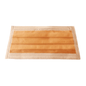 Depicted is the AMPri MED-COMFORT surgical mask for tying Type IIR in orange from AMPri Handelsgesellschaft mbH. This disposable mouth and nose mask features ear loops, horizontal pleats, and a reinforced edge to ensure a secure fit.