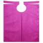 A pink reusable tote bag from AMPri Handelsgesellschaft mbH with a round cut-out handle at the top, made from non-woven fabric with PE coating. The bag is presented flat on a white background, making it elegant.