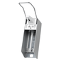 We present the AMPri wall dispenser from AMPri Handelsgesellschaft mbH, designed for 500 ml disinfectant and soap. This wall-mounted dispenser has an elegant silver exterior and a hygienic dispensing, complete with a long lever for effortless operation. Inside is a pressure pump bottle.