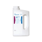 A 2-liter container made of white plastic with a handle and screw cap, labeled with "Dr. Schumacher PERFEKTAN® ENDO" of Dr. Schumacher GmbH, is provided with blue and violet accents for endoscope reprocessing with disinfectant endoscopes.