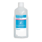 The Dr. Schumacher Aseptoman® Viral Hand Disinfection by Dr. Schumacher GmbH in the 1-liter plastic bottle with blue-white design and flip-top closure is labeled as virucidal and skin-friendly hand disinfectant.