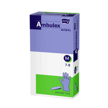 Ambulex nitrile gloves violet unpowdered