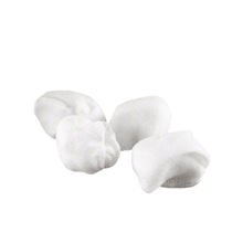 Four B. Braun Askina® sling gauze swabs plum-sized sterile pads by B. Braun Deutschland GmbH & Co. KG are arranged together against a plain white background, ideal for sterile medical applications.