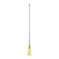 The B. Braun Sterican® Deep Intramuscular Needle from B. Braun Deutschland GmbH & Co. KG features a long, slender metal shaft with a sharp tip, connected to a yellow plastic hub, making it perfect for single-use needles or intramuscular injections. The needle is depicted vertically against a plain white background.