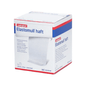 A box of BSN Elastomull® haft, an elastic fixation bandage from BSN Medical GmbH. The box is predominantly white with blue and red accents and displays product details and specifications on the front.