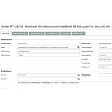 Screenshot of a webpage listing for "Altruan UnitTable Sync: Weclapp Packaging Units and Bill of Materials Generator" on Amazon, including product details like type, size, marketplace.