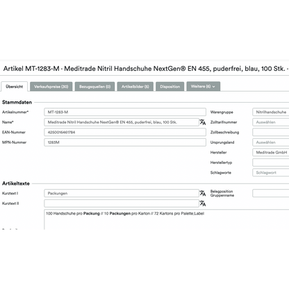 Screenshot of a webpage listing for "Altruan UnitTable Sync: Weclapp Packaging Units and Bill of Materials Generator" on Amazon, including product details like type, size, marketplace.