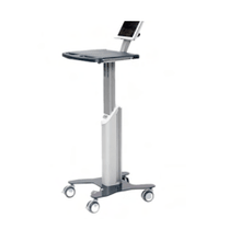 The Novocal Ipad visit trolley with a screen holder for tablets (10-12 inches) offers a flat tray, height-adjustable column, and four wheels - ideal for flexible use in everyday clinical practice.