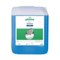 A blue plastic container with "Buzil Buz®+ Intense P 911 Ecological All-Purpose Power Cleaner" from BUZIL-WERK Wagner GmbH & Co. KG, providing 10 liters of environmentally friendly solutions. The label is rectangular and green, featuring a droplet shape that highlights the cleaning application. It contains details such as pH values and safety symbols, making it ideal for professional cleaning tasks.