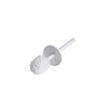 The CWS ParadiseLine replacement head with handle (1 piece) from CWS is a white toilet brush with a round bristle head and straight handle, ideal for efficient cleaning in commercial areas, depicted on a plain white background.