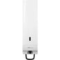 The CWS front panel for Foam Slim Non-Touch soap foam dispensers is a white, wall-mounted panel with a small vertical viewing window for the liquid level and a black push lever at the bottom.